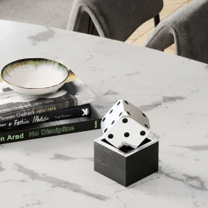 KARE Design Decofiguur Dice Silver 10x10cm