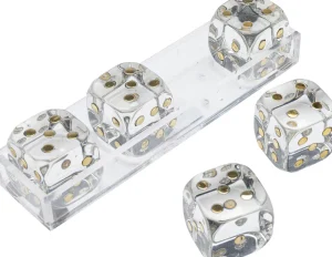 KARE Design Decofiguur Dice Transparent 17x4cm