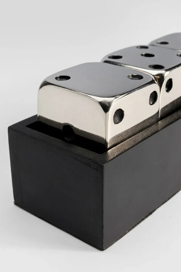 KARE Design Decofiguur Dices Silver 20x6cm