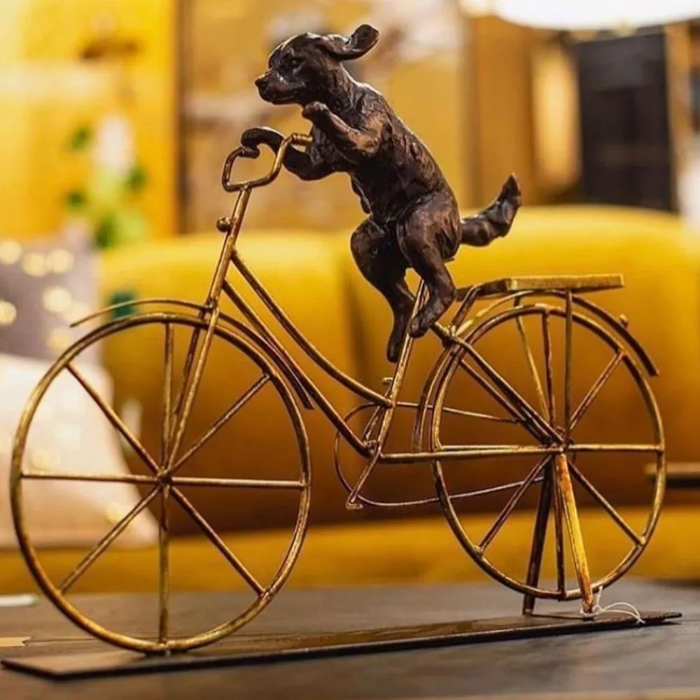 decofiguur_dog_with_bicycle_0.webp KARE Design Decofiguur Dog With Bicycle