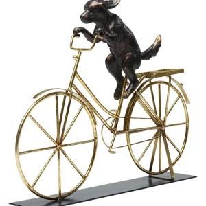 KARE Design Decofiguur Dog With Bicycle
