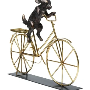 KARE Design Decofiguur Dog With Bicycle