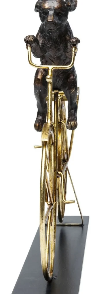 KARE Design Decofiguur Dog With Bicycle