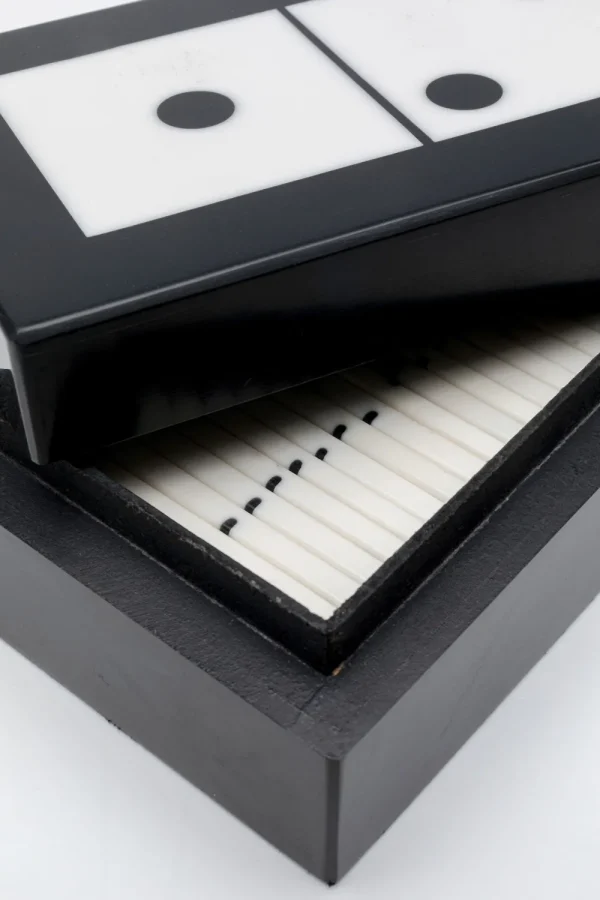 KARE Design Decofiguur Domino Black/White 14x5cm