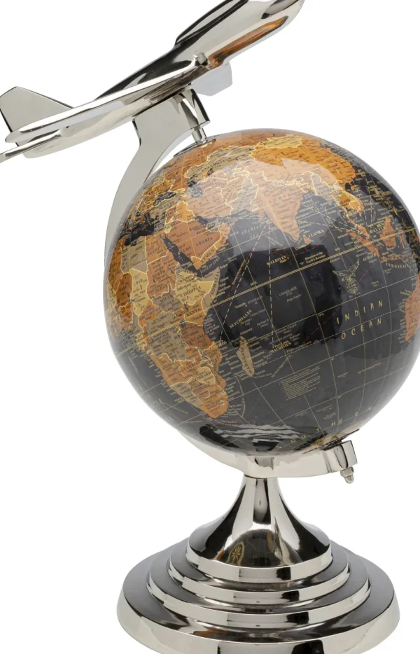 KARE Design Decofiguur Globe Top Plane 39cm