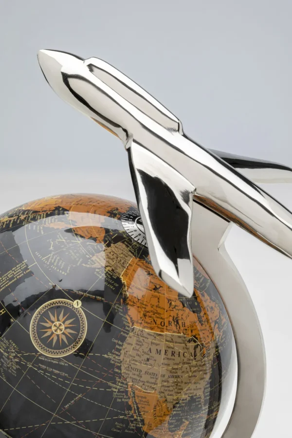 KARE Design Decofiguur Globe Top Plane 39cm