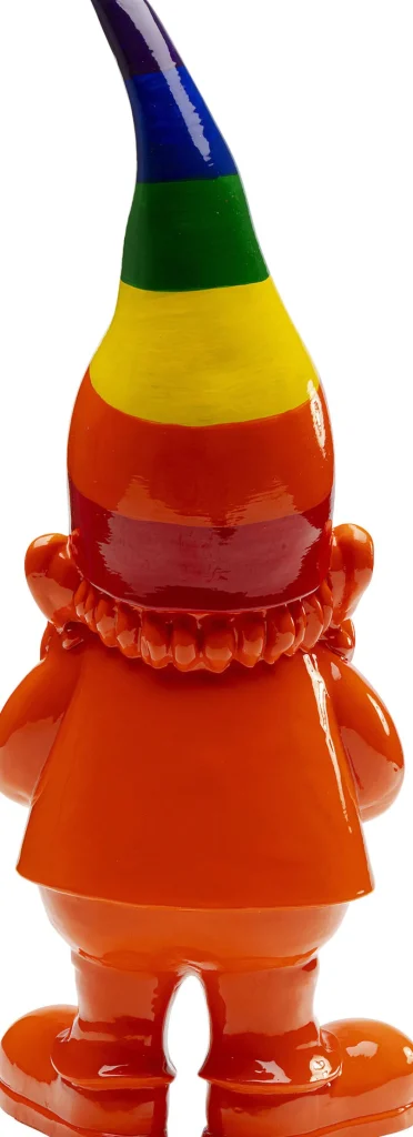 KARE Design Decofiguur Gnome Standing Rainbow Oranje 46cm