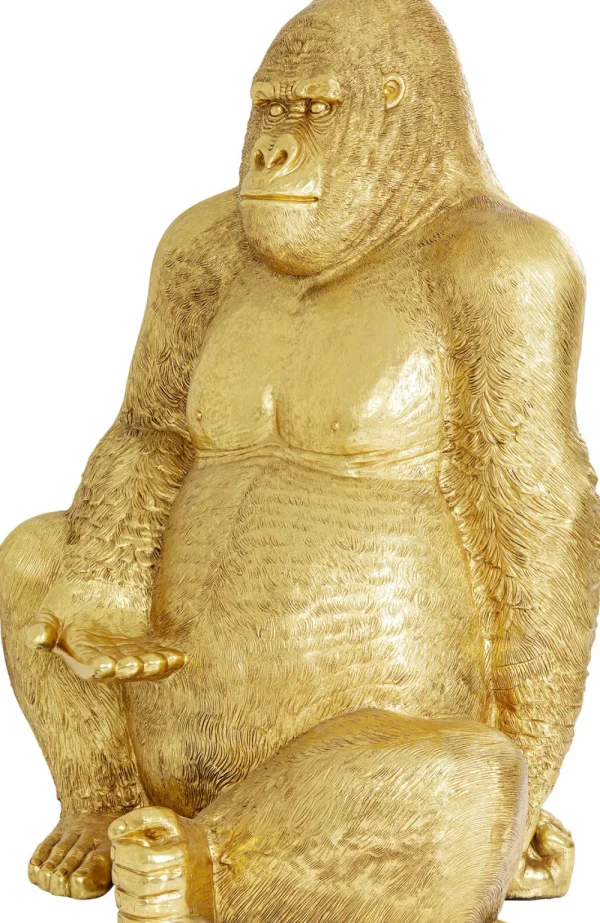 KARE Design Decofiguur Gorilla Goud XL 180cm