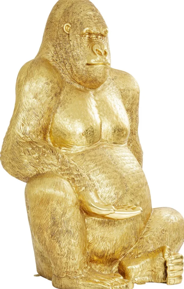 KARE Design Decofiguur Gorilla Goud XXL 249cm