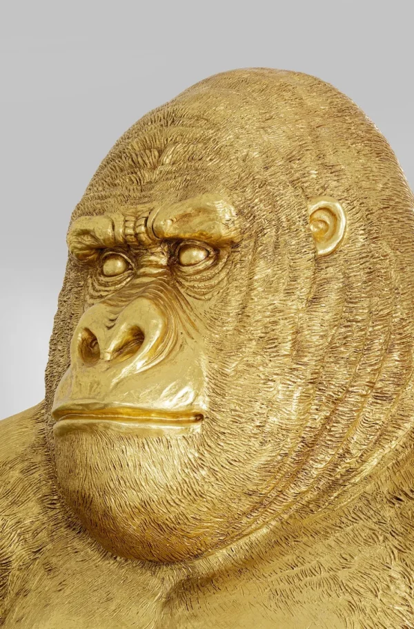 KARE Design Decofiguur Gorilla Goud XXL 249cm