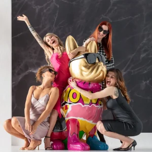 KARE Design Decofiguur Graffiti Dog 152cm