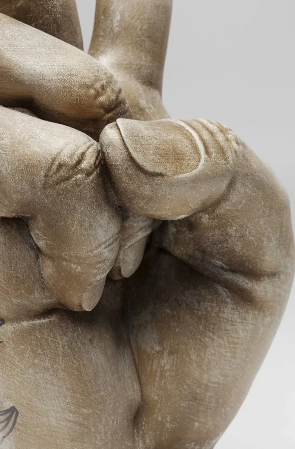 KARE Design Decofiguur Hand Victory Tattoo Eye 36cm