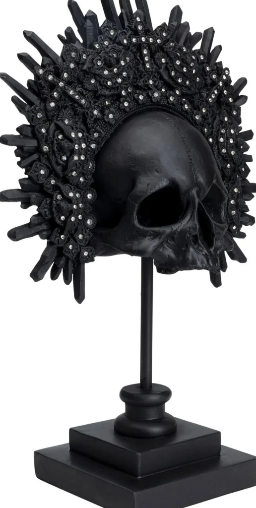 KARE Design Decofiguur King Skull Zwart