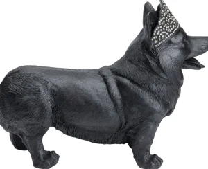 KARE Design Decofiguur Royal Standing Corgi Zwart
