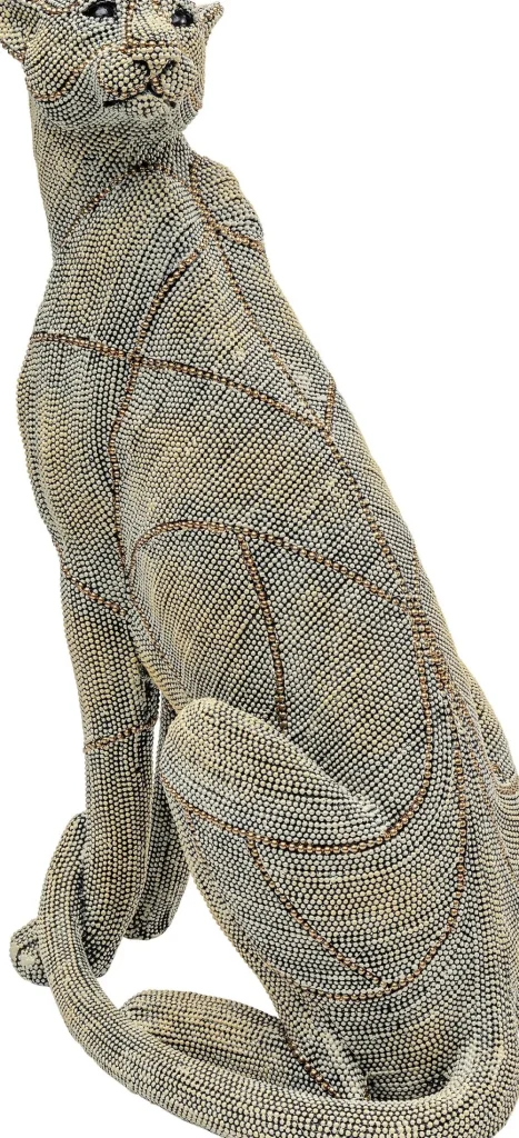 KARE Design Decofiguur Sitting Leopard Pearls 42cm