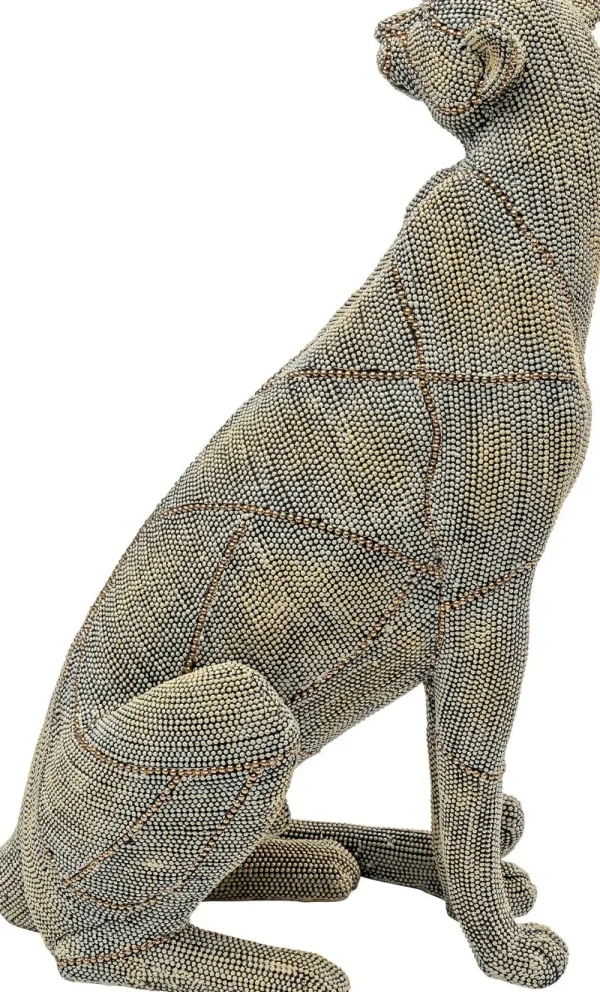 KARE Design Decofiguur Sitting Leopard Pearls 42cm