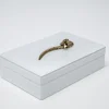 KARE Design Doos Snake Bite White 28x7cm