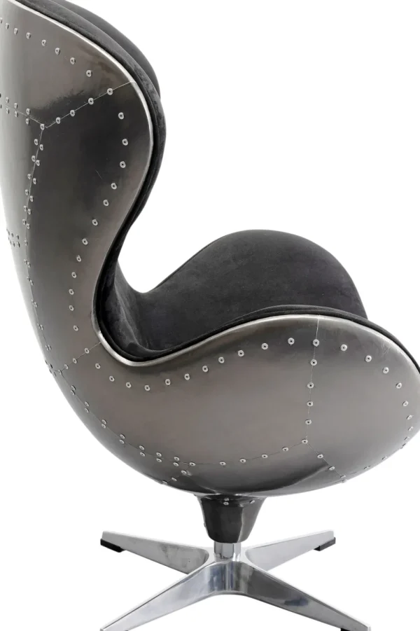 KARE Design Draaibare Fauteuil Lounge Black Graphit