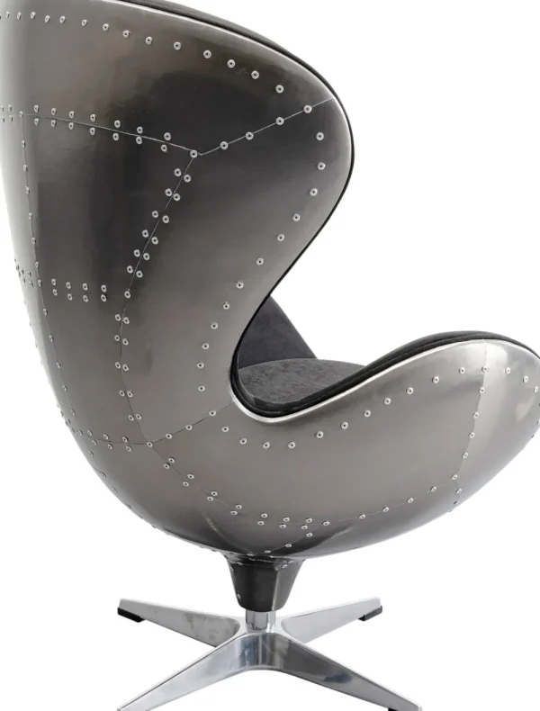 KARE Design Draaibare Fauteuil Lounge Black Graphit