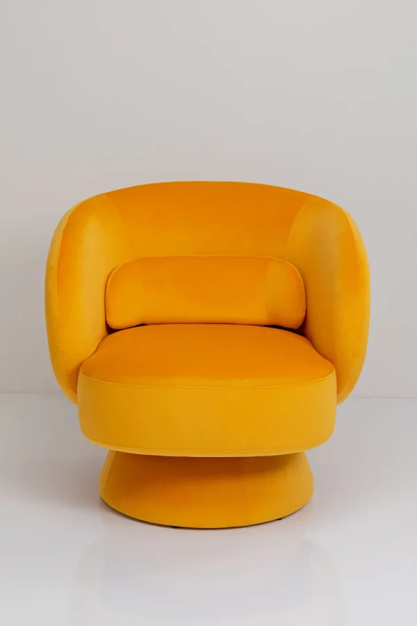 KARE Design Draaifauteuil Orion Yellow