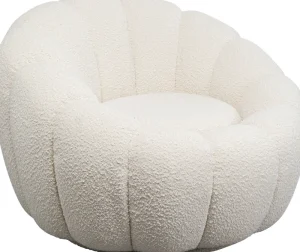 KARE Design Draaifauteuil Peppo Bloom White