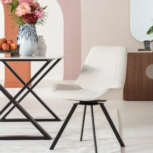 KARE Design Draaistoel Baron Cream