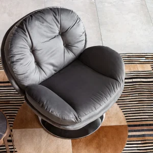 KARE Design Draaistoel Cosy Grijs