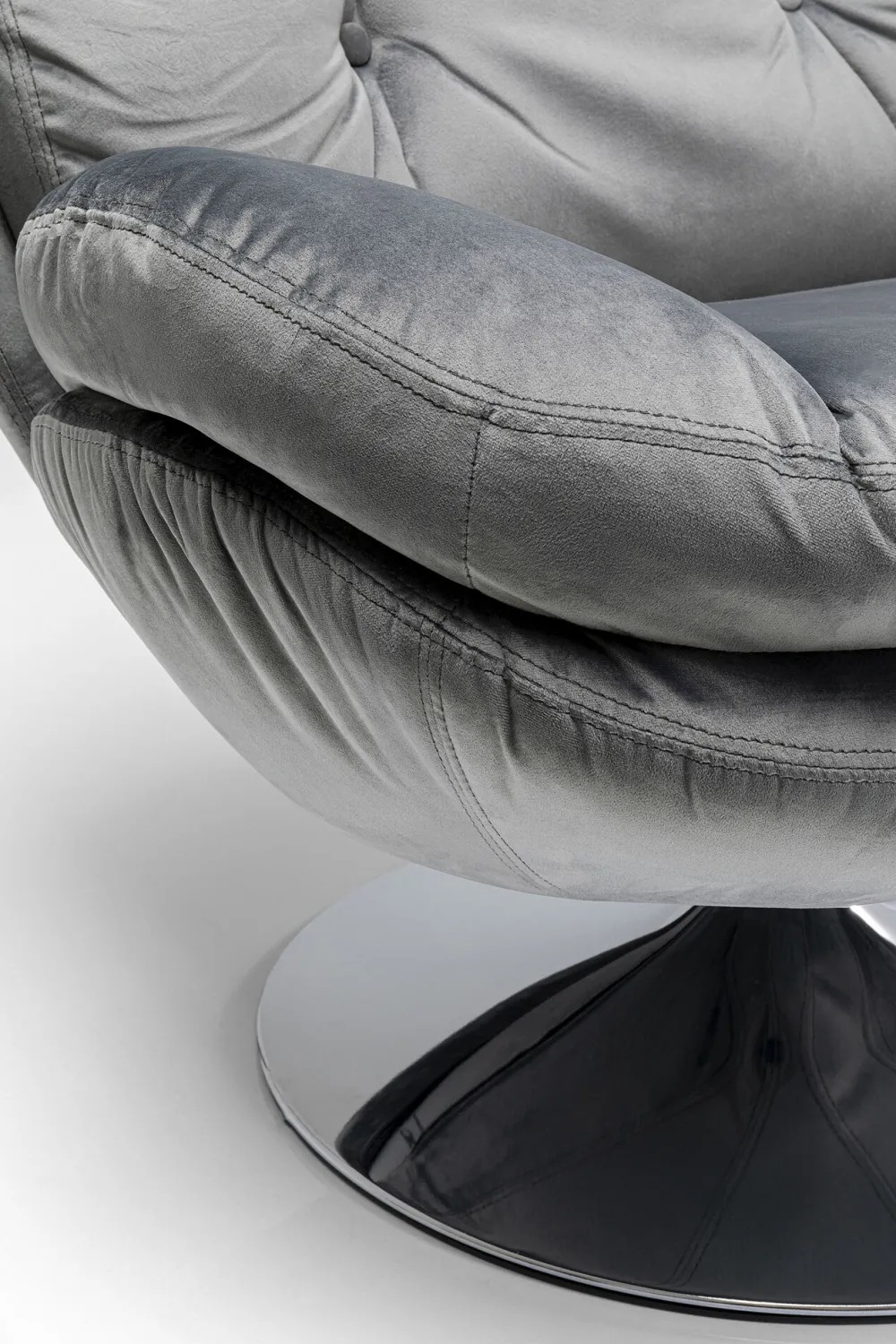 draaistoel_cosy_grijs_5.webp KARE Design Draaistoel Cosy Grijs