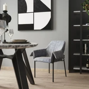 KARE Design Eetkamerstoel Bess Grey Flitter