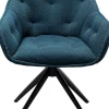 KARE Design Eetkamerstoel Carlito Mesh Bluegreen