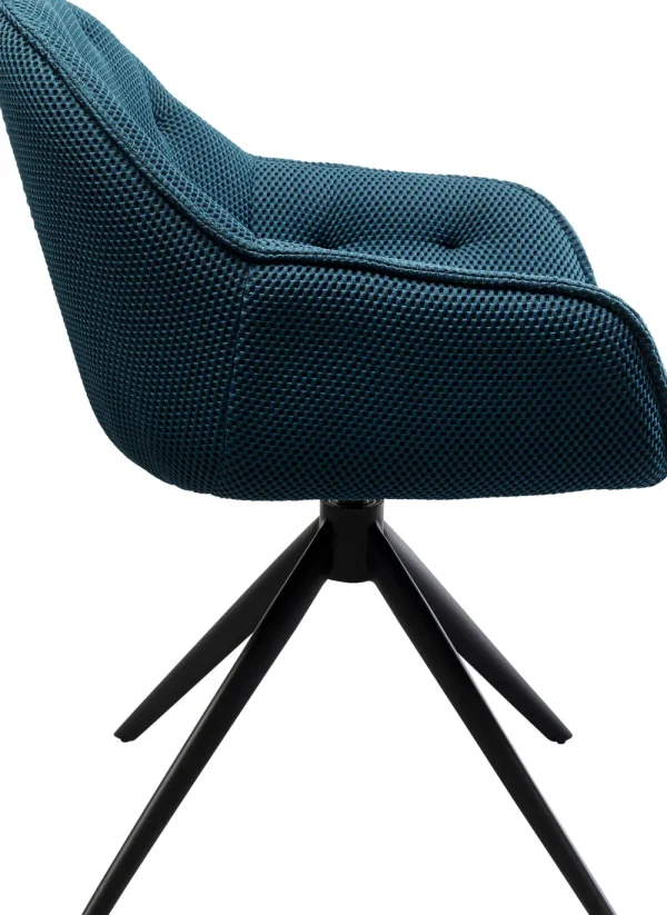 KARE Design Eetkamerstoel Carlito Mesh Bluegreen