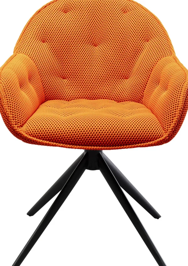 KARE Design Eetkamerstoel Carlito Mesh Orange