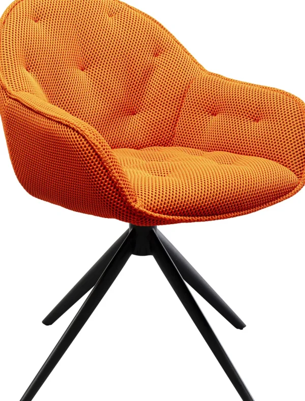 KARE Design Eetkamerstoel Carlito Mesh Orange