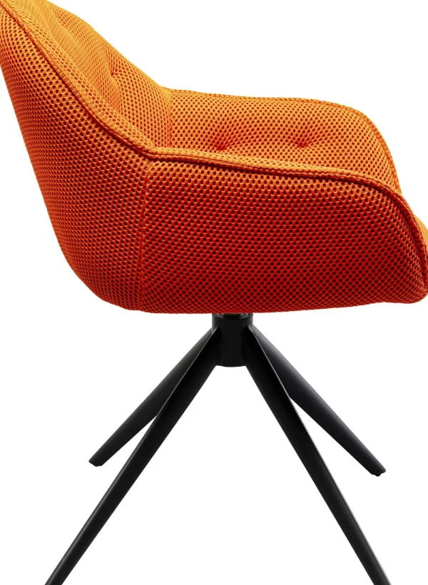 KARE Design Eetkamerstoel Carlito Mesh Orange