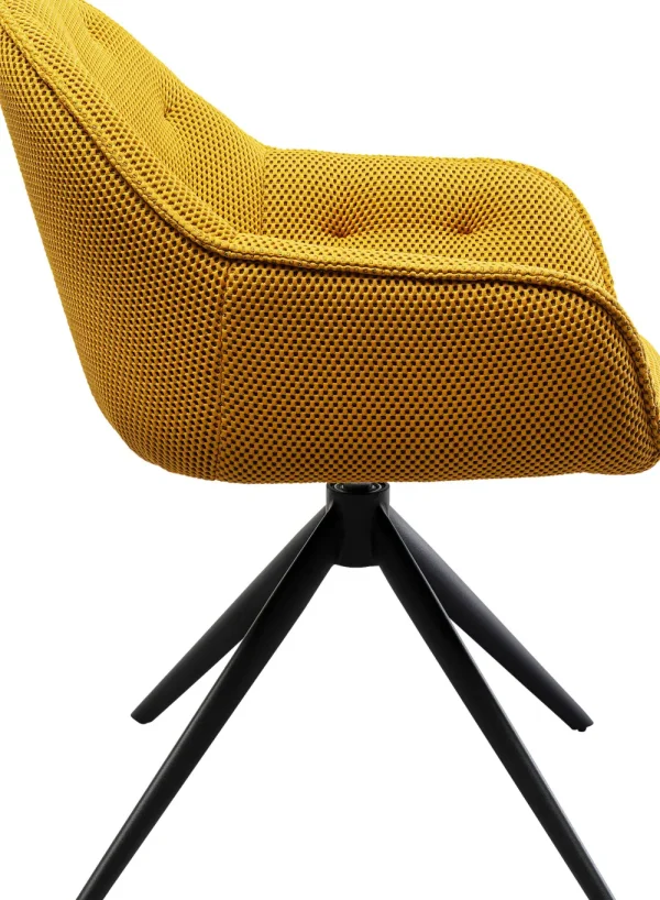 KARE Design Eetkamerstoel Carlito Mesh Yellow