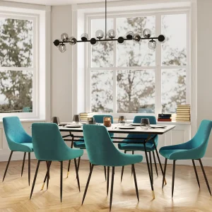 KARE Design Eetkamerstoel East Side Petrol-Blauw