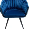 KARE Design Eetkamerstoel Knot Blauw