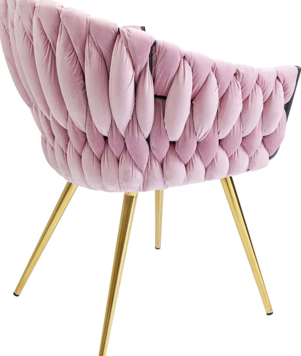 eetkamerstoel_knot_roze_2.webp KARE Design Eetkamerstoel Knot Roze