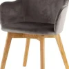KARE Design Eetkamerstoel Lady Velvet Grey
