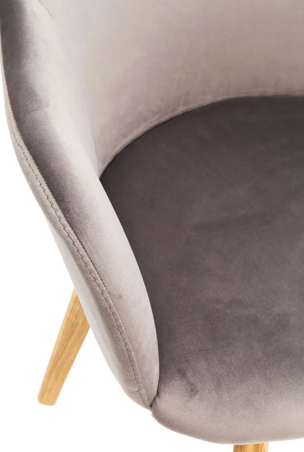 KARE Design Eetkamerstoel Lady Velvet Grey