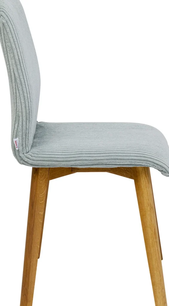 KARE Design Eetkamerstoel Lara Cord Blue
