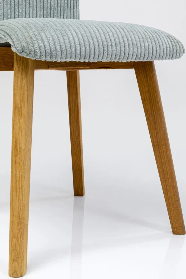 KARE Design Eetkamerstoel Lara Cord Blue