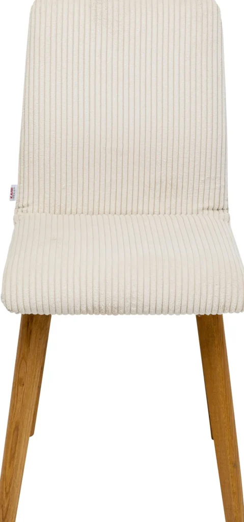 KARE Design Eetkamerstoel Lara Cord Creme
