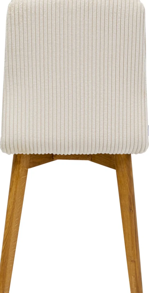 KARE Design Eetkamerstoel Lara Cord Creme