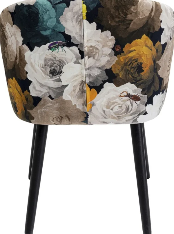 KARE Design Eetkamerstoel Peony Flower Geel