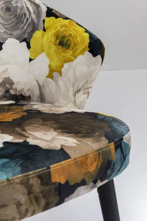 KARE Design Eetkamerstoel Peony Flower Geel