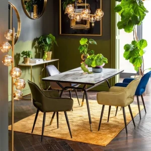 KARE Design Eetkamerstoel San Fransisco Donkergroen