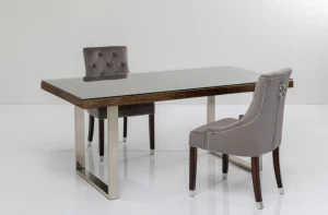 KARE Design Eettafel Conley Chroom 180x90cm