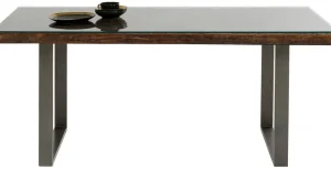KARE Design Eettafel Conley Ruwstaal 180x90cm