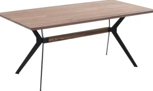 KARE Design Eettafel Downtown Walnoot 220x100cm